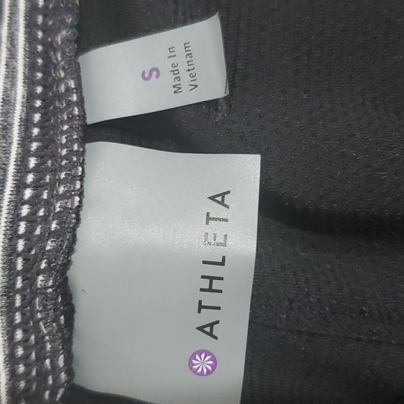 Athleta Gray Metro Stripped Zip Pockets Skort Size Small - Picture 5 of 6